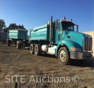 2014 Peterbilt 384 T/A Dump Truck w/ Transfer Set