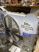 Comfort Zone 30in. Wall Mounted Fan