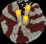 Table Wreath with Mirror and Candles