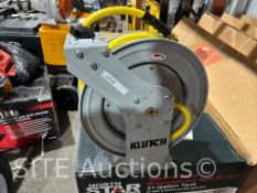 Klutch Dual-Arm Auto-Rewind Air Hose Reel
