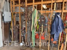 Qty of Chains, tie downs, and binders