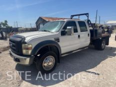 2008 Ford F450 SD Crew Cab Flatbed Truck