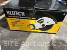 Klutch 14in. Electric Concrete Cut Saw