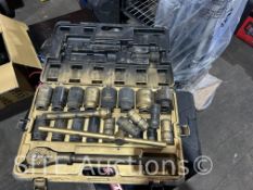 Large Socket set with Ratchet Wrench