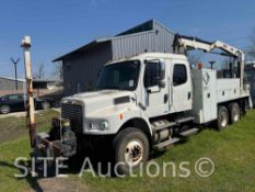 2006 IMT 5200R Boom Crane mounted on 2007 Freightlinber M2 Crew Cab T/A Truck with Railway Package