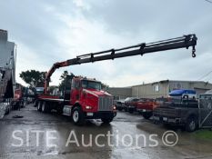 2005 Kenworth T800 Tri/A Crane Truck With Palfinger PK26502 Rear Mounted Knuckleboom