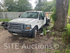 2005 Ford F350 SD Crew Cab Flatbed Truck