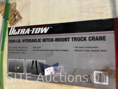 Unused Ultra-Tow 1000 lb Hitch mounted truck crane