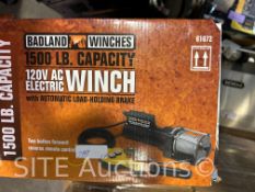 Unused Badland Winches 1500 lb Electric Winch