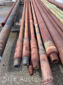 Qty of 4- NEW Grant Prideco 4-1/2 Spiraled Heavy Weight Drill Pipe w/4-1/2XH Connections, w/Hardb...