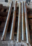 Qty of 5- UNUSED 42in. Over the Line Weight Bars