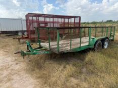 T/A Flatbed High Side Landscape Trailer
