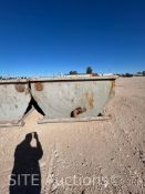 175BBL Open Top Half Round Cutting Bin