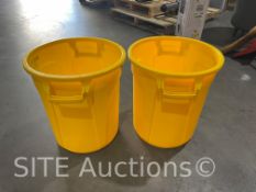 Qty of 2 Brute Trash Cans