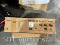 Freestanding Dual Monitor Arm with Height Adjustment Stand