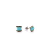 Judith Ripka Eternity Stud Earrings with Stones - Amazonite