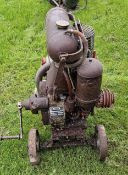 A Hatz diesel engine, E671LK, 24V dynamo