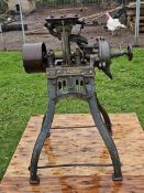A Bamford rapid grinding mill, belt driven, ideal for a stationary engine display