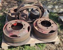 Four Bedford wheel rims
