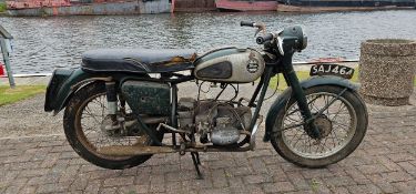 1958 Velocette Valiant 192cc. Registration number SAJ 464. Frame number 1358/33. Engine number 200/
