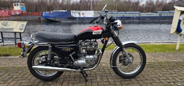 1980 Triumph Bonneville T140E, 744cc. Registration number NRO 699V. Frame number BB26369. Engine