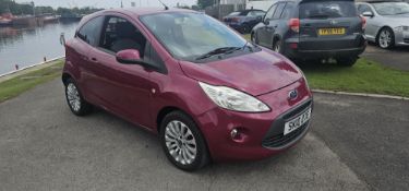 2010 Ford KA Zetec, 1242cc. Registration number SK10 OTE