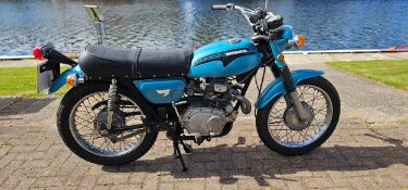 1970 Honda CL175. Registration number VOD 916J. Frame number CL175 6006722. Engine number CL175E