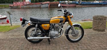 1972 Honda CB350 K4, 325cc. Registration number KGV 19K. Frame number CB350 4102540. Engine number
