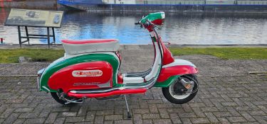 1960 Lambretta Li150, Series 2, 150cc. Registration number 566 XVY (non transferrable). Frame number