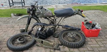 1980 Can Am Bombardier, 247cc, project. Registration number MWJ 710W. Frame number 8801000-076.
