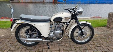 1963 Triumph T90 Tiger, 349cc. Registration number 142 UYD. Frame number T90H 30684. Engine number