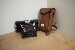 A Soho Model B folding camera in bakelite