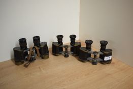 Three pair of C P Goerz, Berlin binoculars two 6 x24 and a pair of 6x 30 Helinox