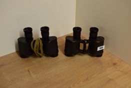 Three pairs of Watson Baker Co Ltd x6 binoculars