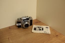 An Agfa Silette SL camera with Color=Solinar 1:2,8 50mm lens