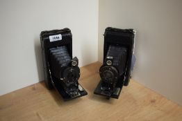 Two Ensign folding 2 1/4B cameras