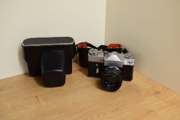 A Zenit camera with Helios-44-2 lens