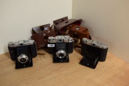 Two Franka Solida I folding cameras and a some Solida I parts