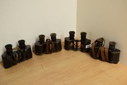 Four pairs of Kershaw of Leeds Stereo Prism x6 binoculars