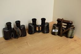 Three pairs of Hensoldt Wezlar 6x30 binoculars