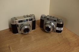 Two Franka Super Frankette cameras with Schnieder-Kreuznach Xenor 1:2,8 45mm len
