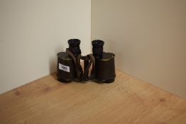 A pair of Ross of London Prismatic No2 MkII Magnification 6 binoculars bearing military crowsfoot