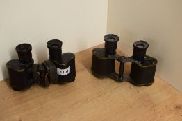 Two pair of W Watson & Son London x6 binoculars