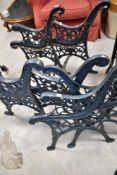 A selection of cast bench ends