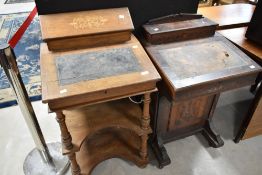 Two 19th Century Davenport desks for restoration