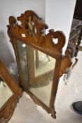 A 19th Century Chippendale style wall mirror
