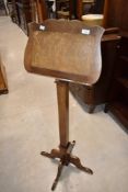 A 19th Century stained frame adjustable music stand