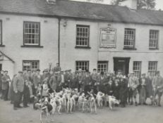 *local interest. Artist unknown, black and white gelatin silver print photograph of hunt gathering