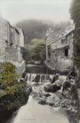 *local interest. Unknown artist, a hand coloured black and white photograph titled 'Old Mill,