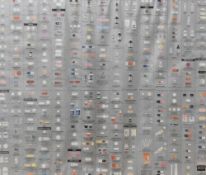 After Damien Hirst (British b.1965) A Pharmacy wallpaper-Silver panel c1997, a five colour gravure